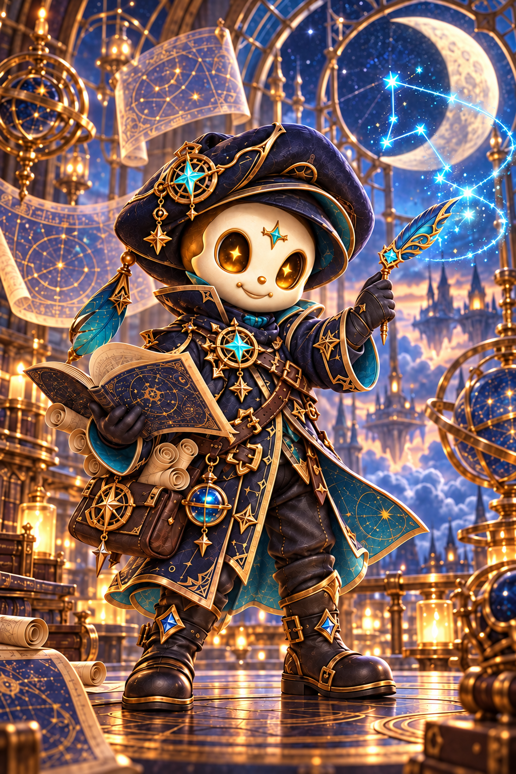 Nova Nib, celestial cartographer of the Starwardens, in their magical world
